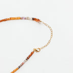 Tundra Sapphire and Andalusite Beaded Gemstone Necklace