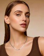 C002W B.Tiff Herringbone Chain Necklace/ 2mm