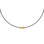 PT302B B.Tiff Triolette Pendant Necklace [Black Chain]