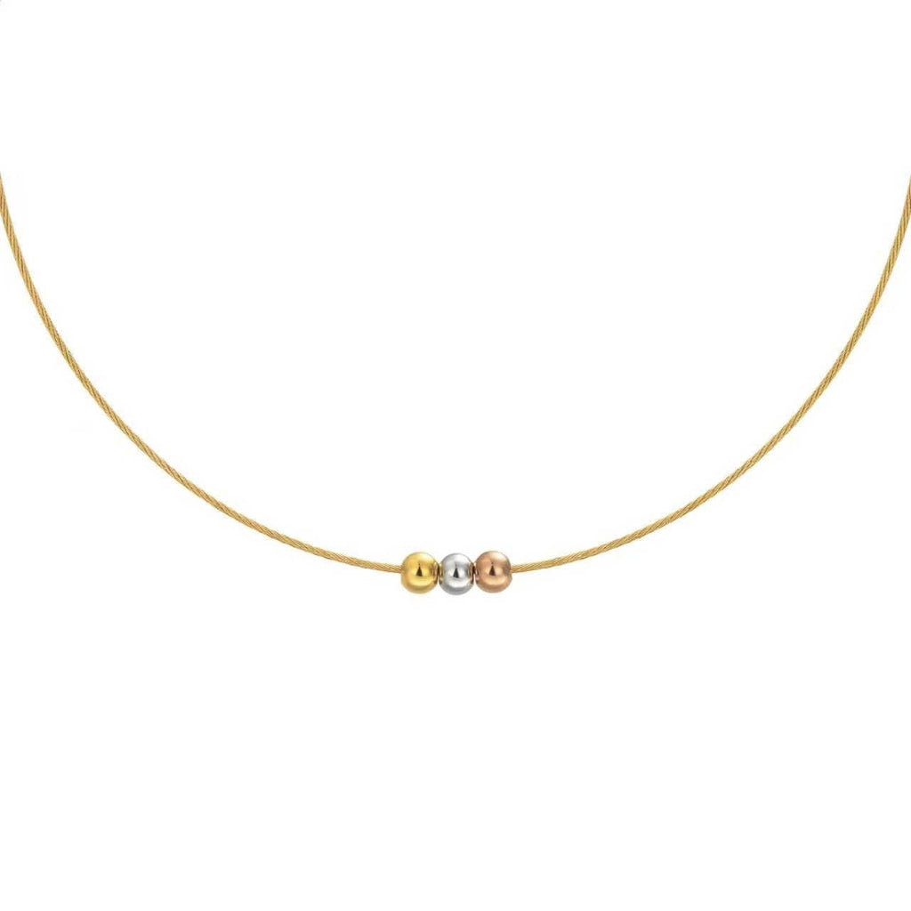 PT302G B.Tiff Triolette Pendant Necklace [Gold Chain]
