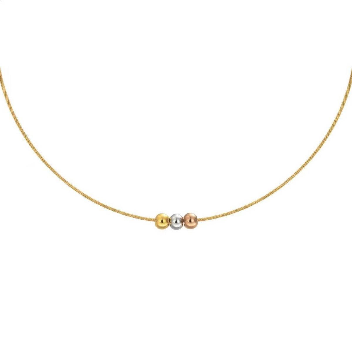 PT302G B.Tiff Triolette Pendant Necklace [Gold Chain]