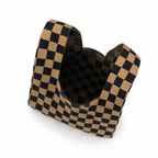 The Classic Checkered Brown Handbag