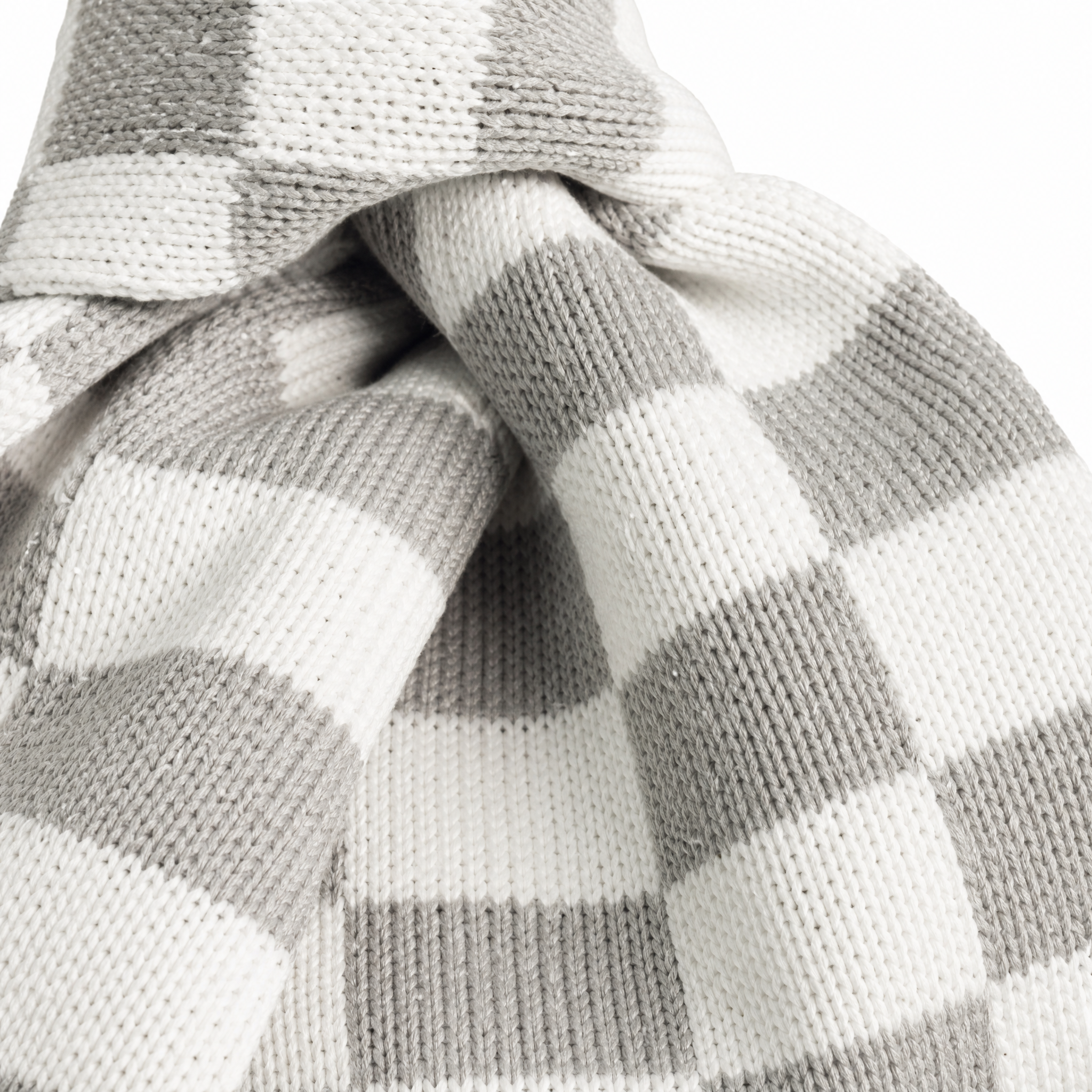 Classic Checkered Grey Handbag