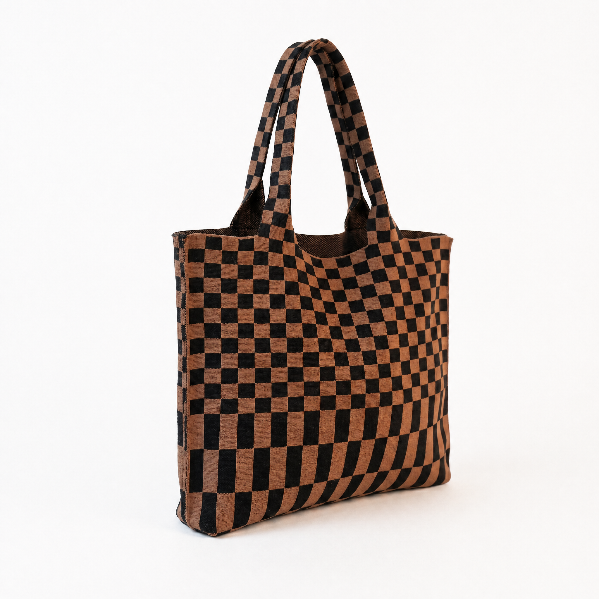 The Classic Checkered Skinny Tote