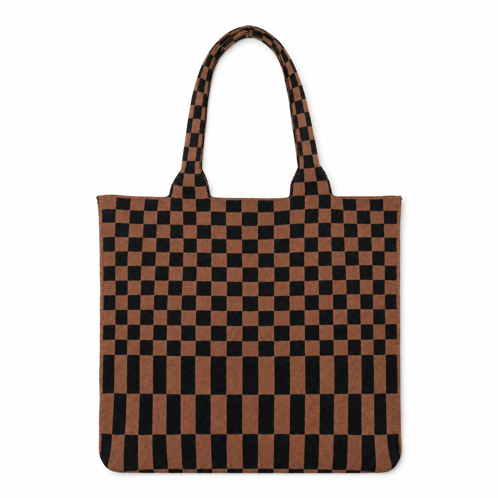The Classic Checkered Skinny Tote