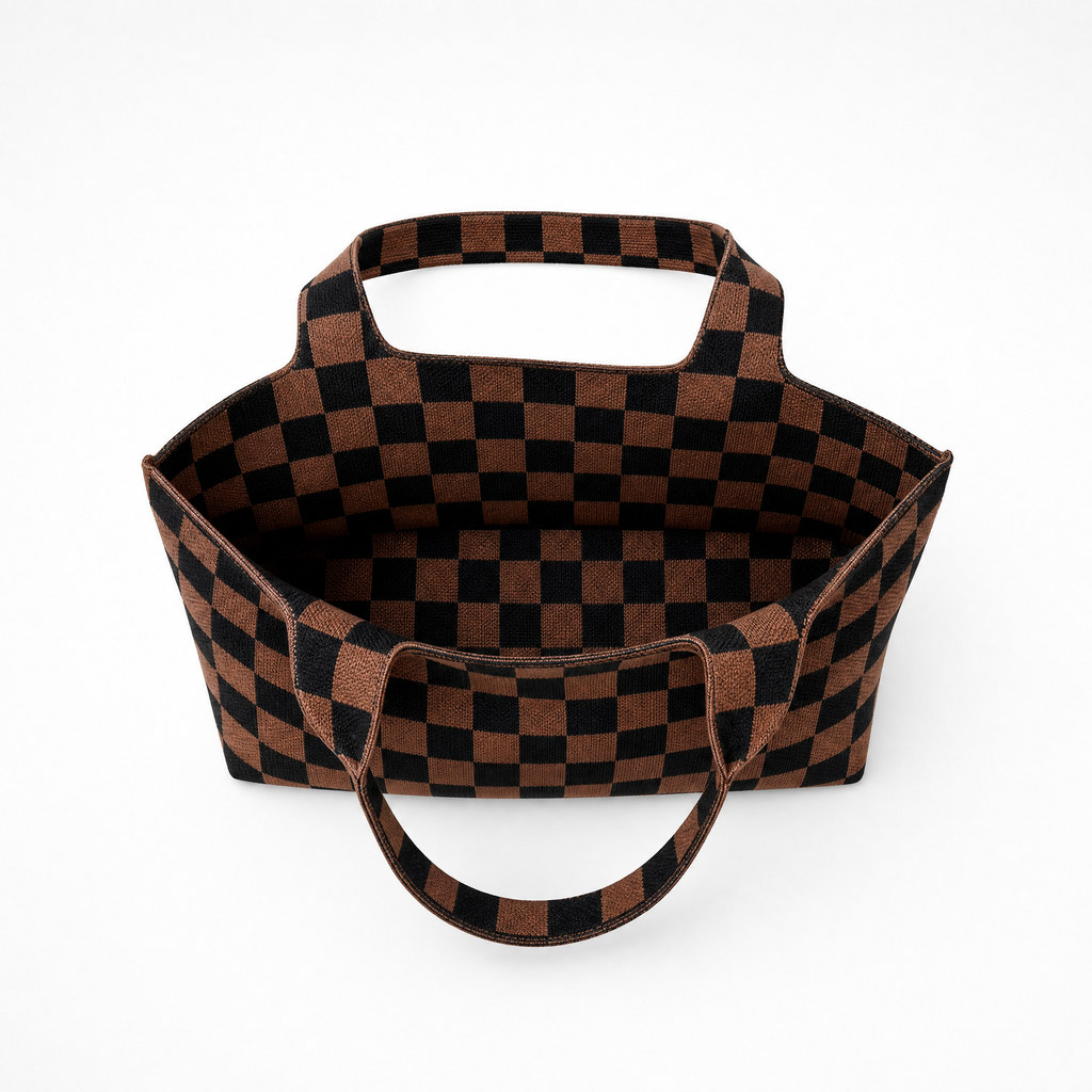 The Classic Checkered Skinny Tote