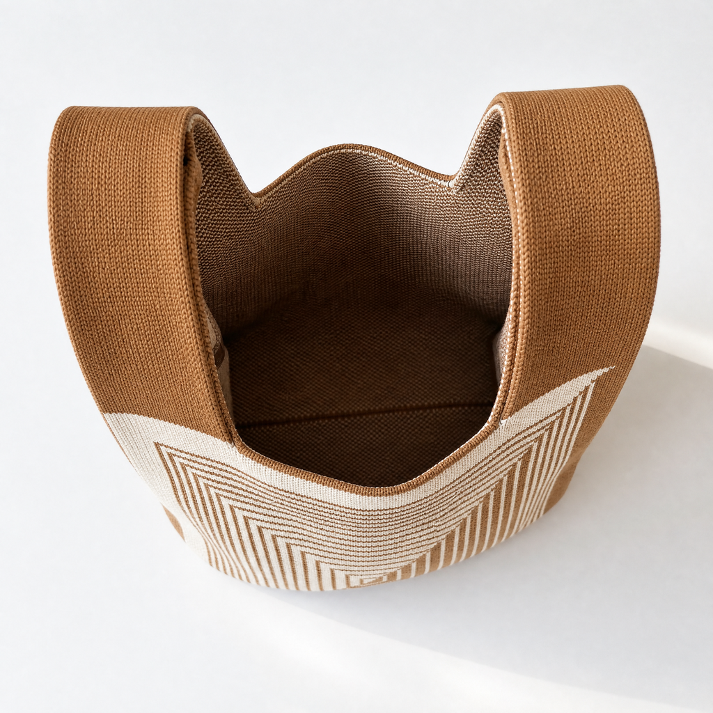 Labyrinth Beige Handbag