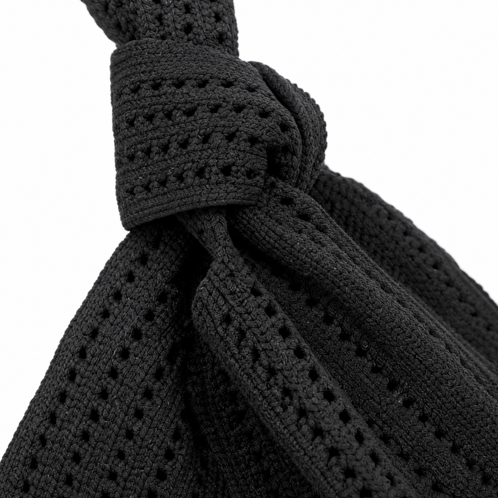 The Black Crochet Handbag