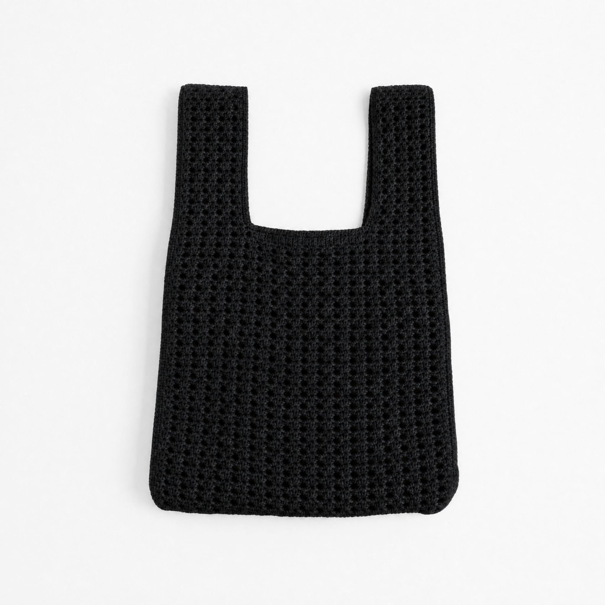 The Black Crochet Handbag