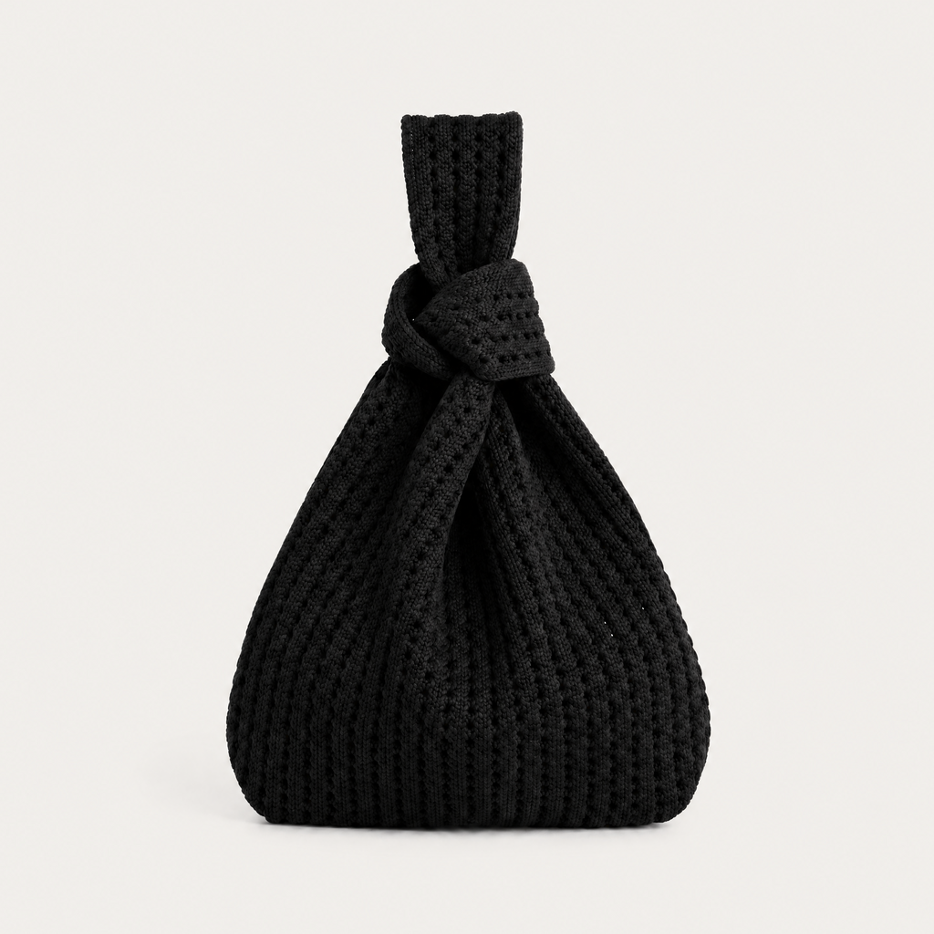 The Black Crochet Handbag