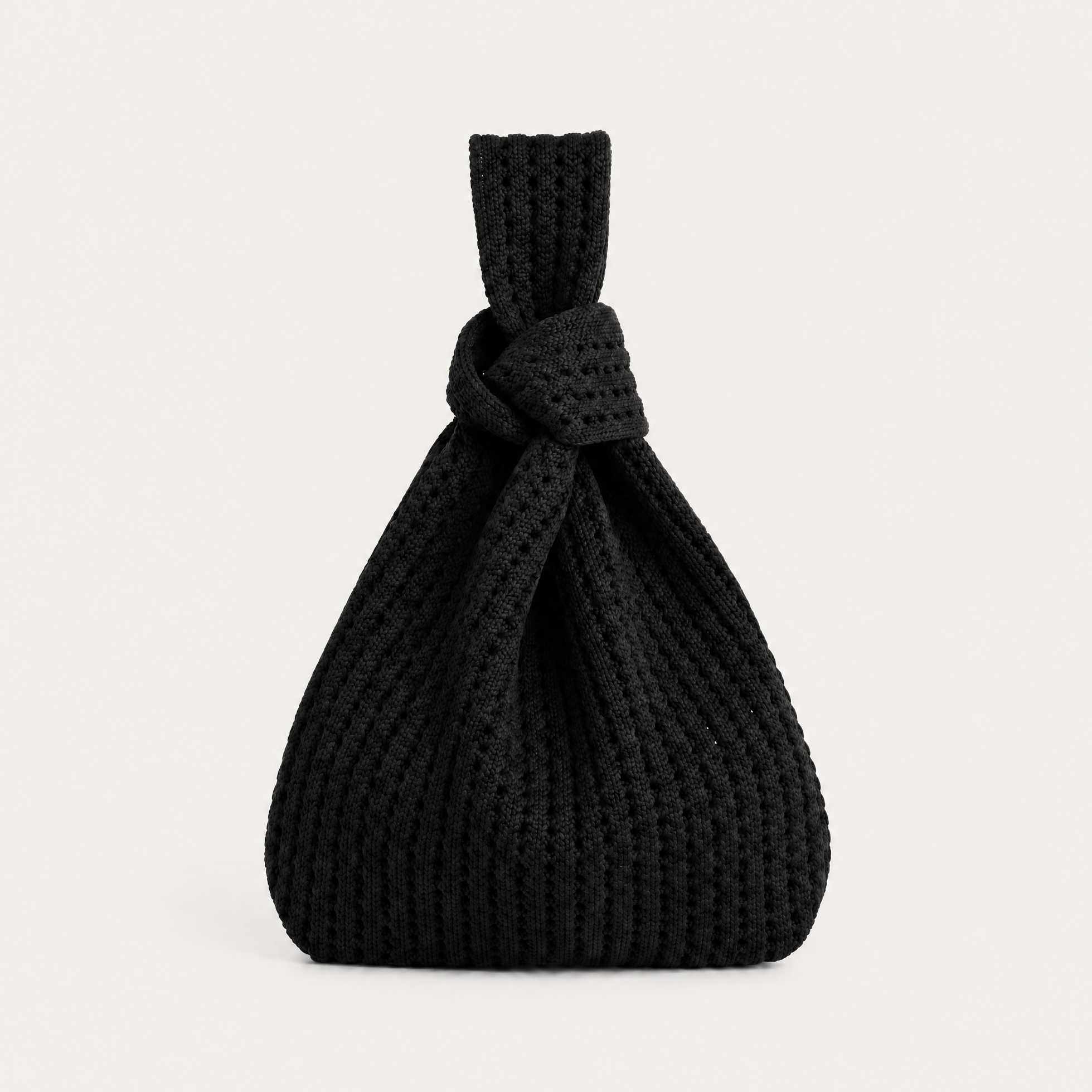 The Black Crochet Handbag