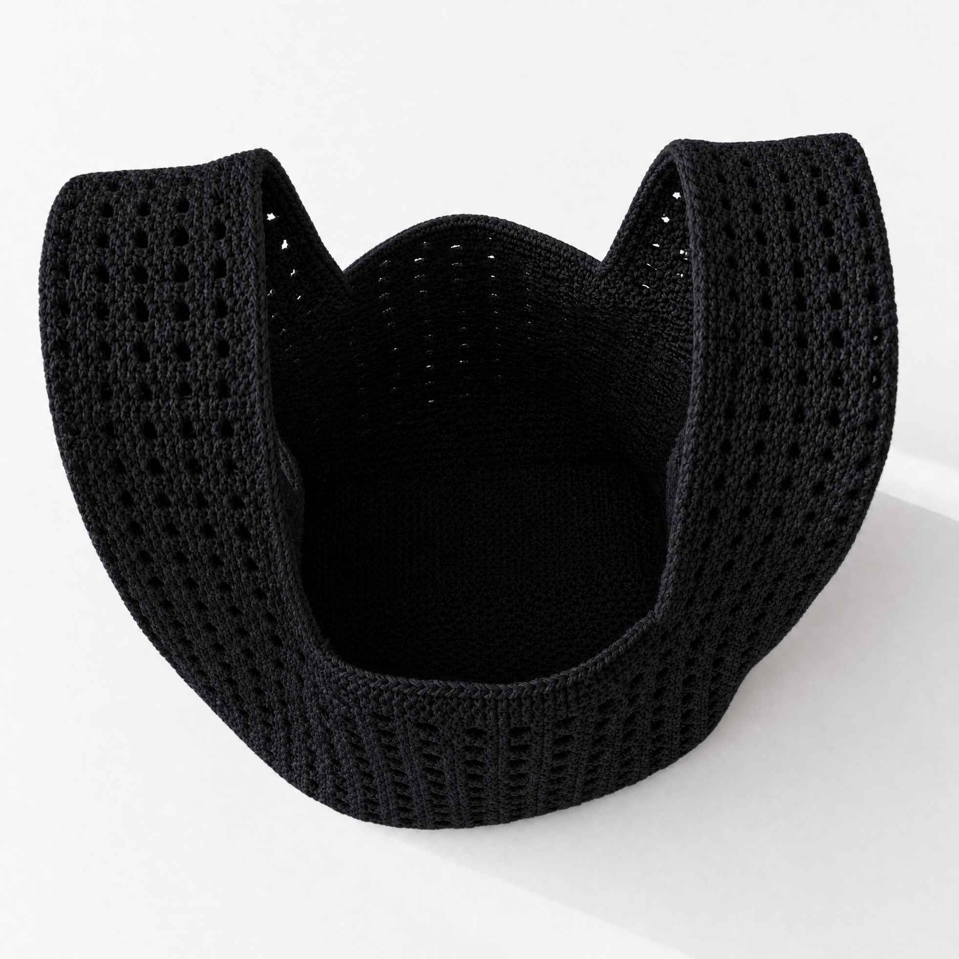 The Black Crochet Handbag