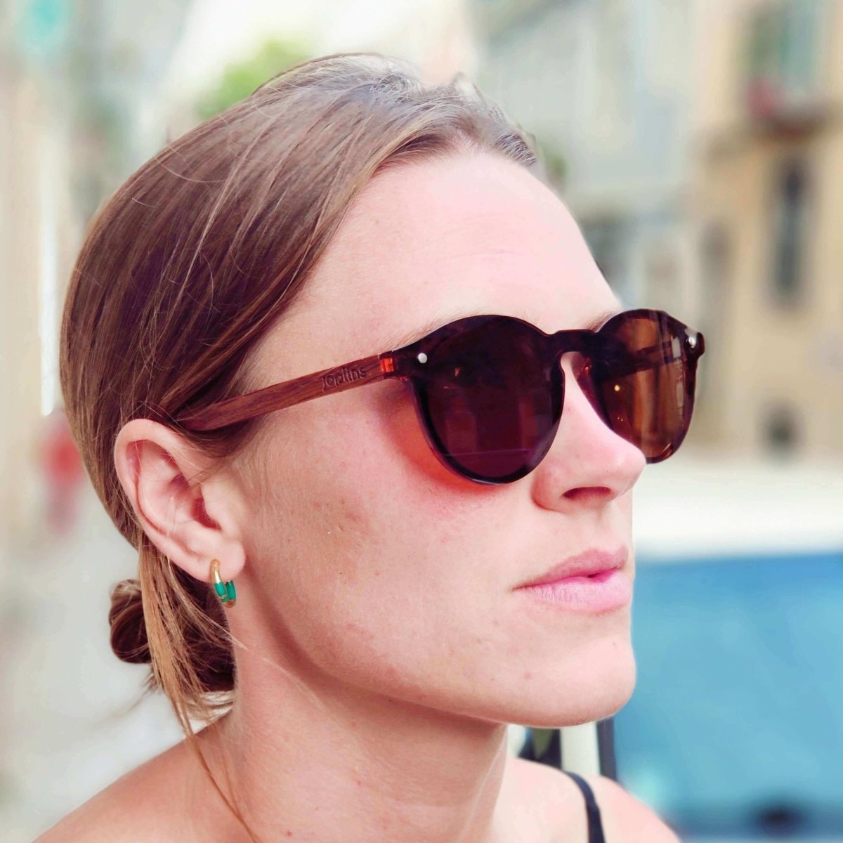 Alona - Wood and Bio Acetate Sunglasses - Willow & Luna
