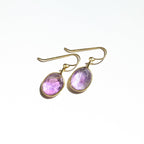 Amethyst Rose Cut Earrings - Willow & Luna