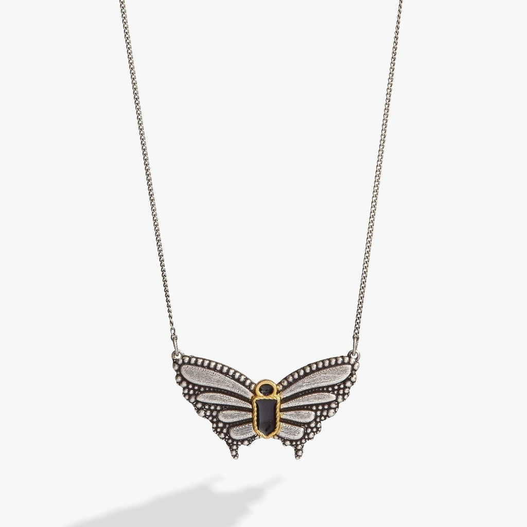 Antique Butterfly Necklace - Willow & Luna
