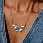 Antique Butterfly Necklace - Willow & Luna