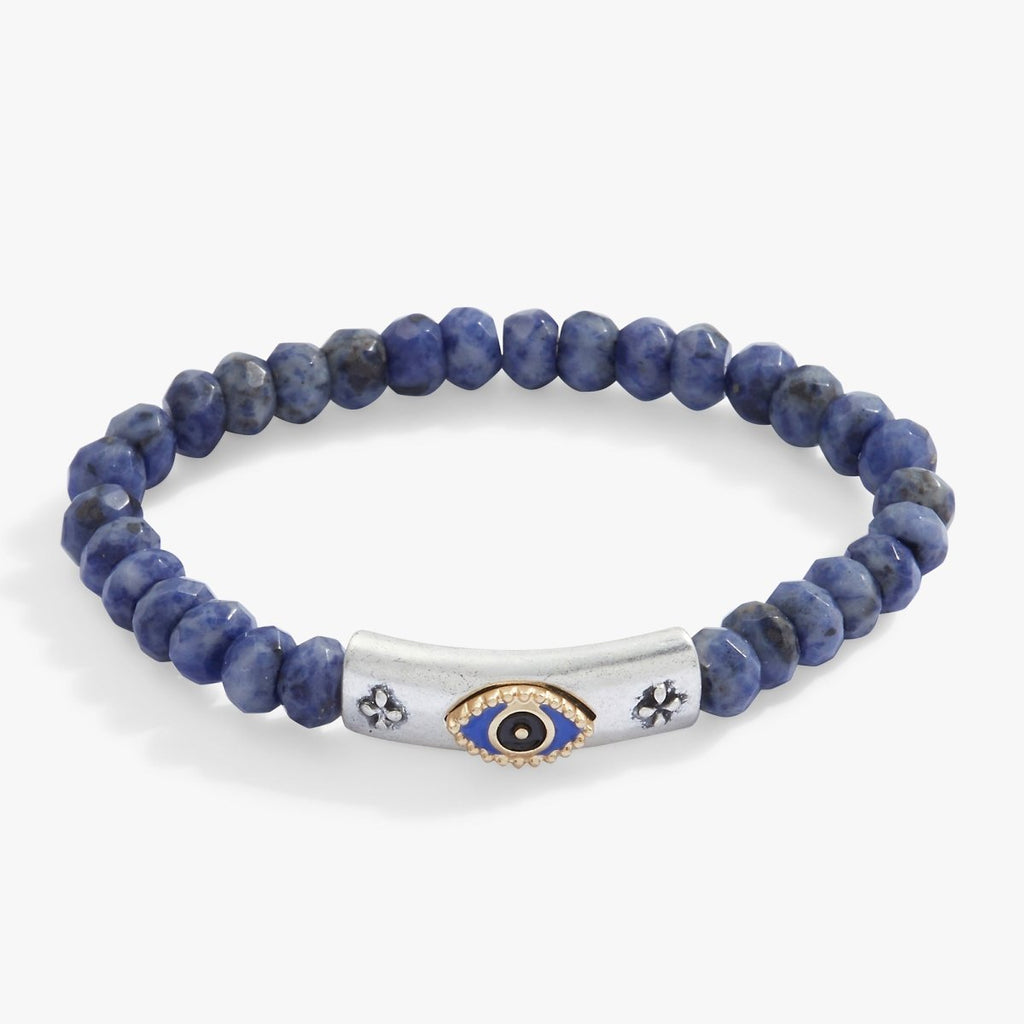 Antique Evil Eye Stretch Bracelet - Willow & Luna