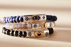 Antique Evil Eye Stretch Bracelet - Willow & Luna