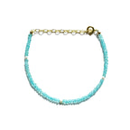 Apatite and Pearl Beaded Bracelet - Willow & Luna