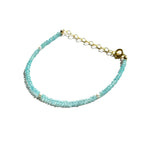 Apatite and Pearl Beaded Bracelet - Willow & Luna