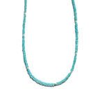 Apatite and Pearl Beaded Necklace - Moon Cycle - Willow & Luna