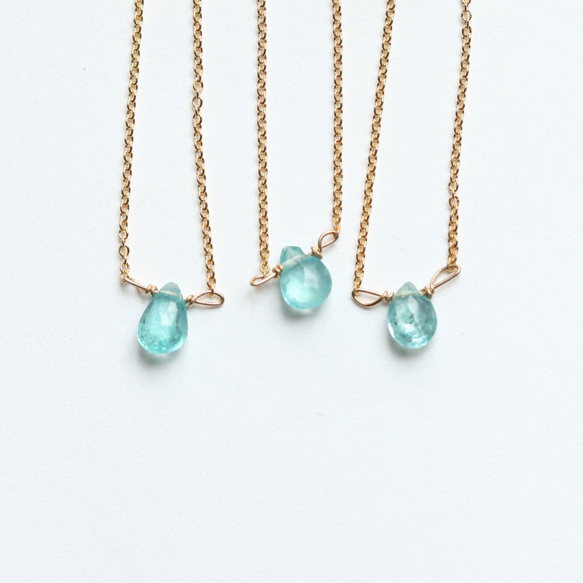 Apatite Little Gemstone Necklace - Willow & Luna