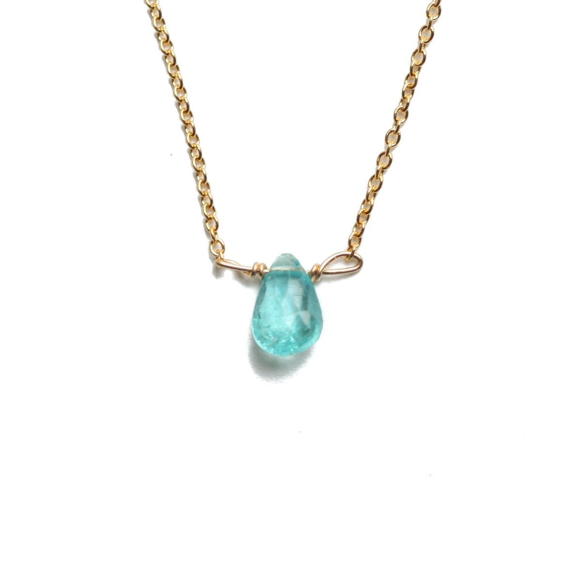 Apatite Little Gemstone Necklace - Willow & Luna