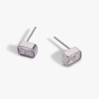 April Emerald - Cut Birthstone Stud Earrings - Willow & Luna