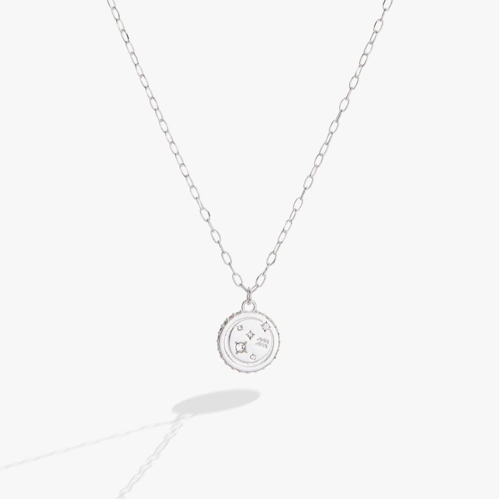 Aquarius Zodiac Precious Necklace - Willow & Luna