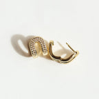 Arched Diamond Earrings - Willow & Luna