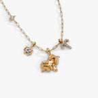 Aries Zodiac Charm Cluster Necklace - Willow & Luna