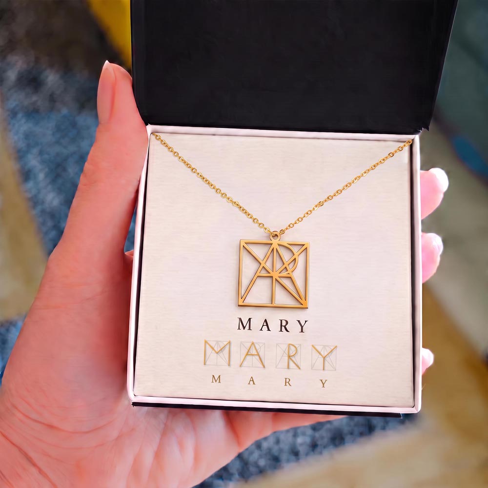 Minimalist Monogram Name Necklace