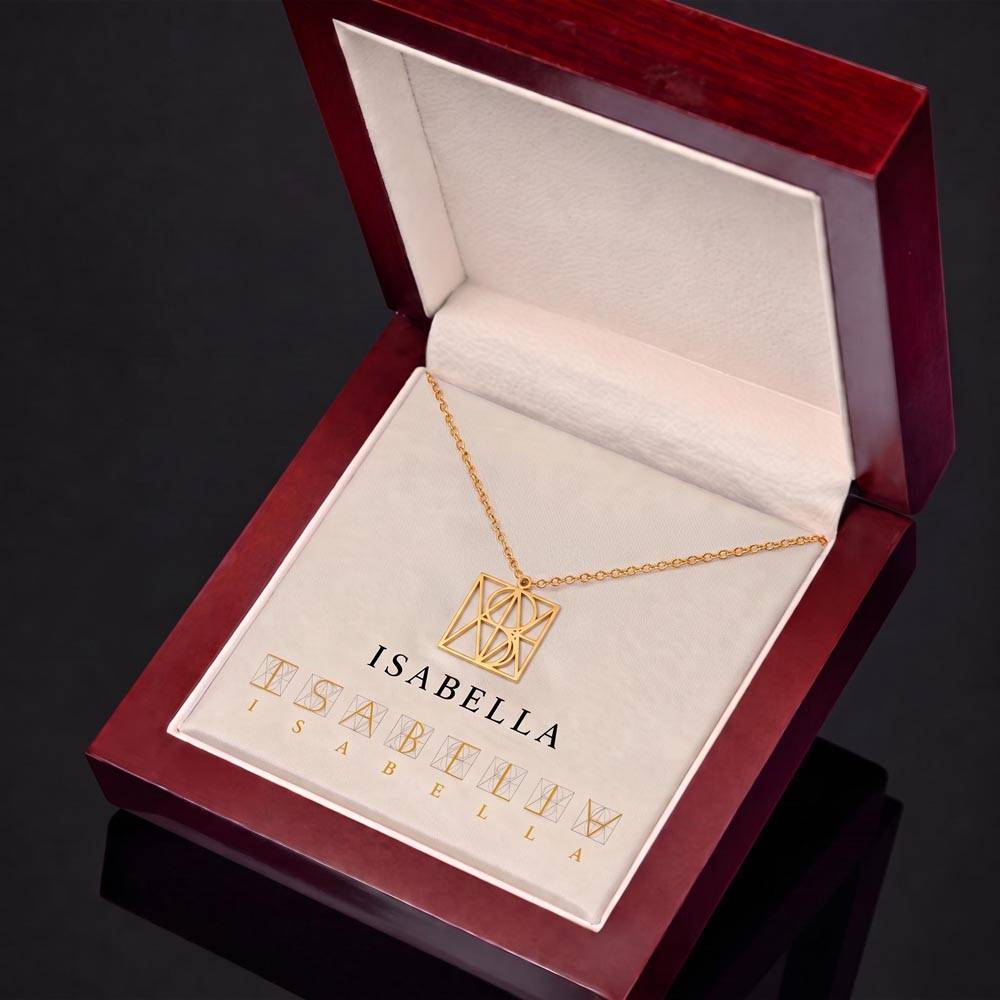 Minimalist Monogram Name Necklace