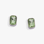 August Emerald - Cut Birthstone Stud Earrings - Willow & Luna