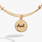Aunt 'A Trusting Guide Forever By My Side' Charm Bangle - Willow & Luna