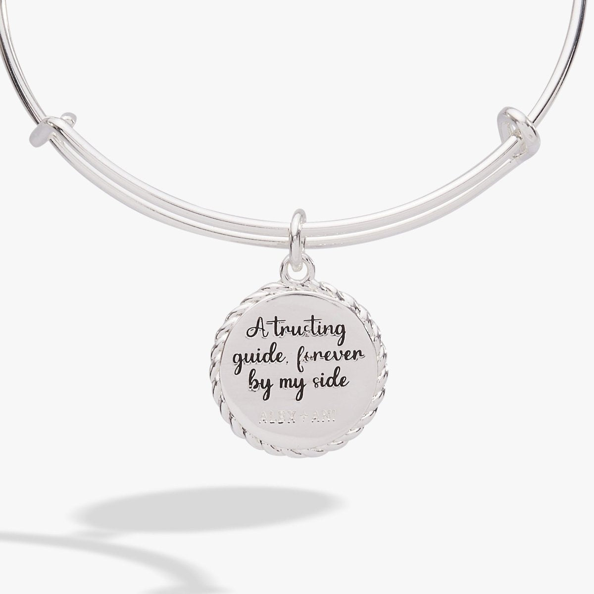 Aunt 'A Trusting Guide Forever By My Side' Charm Bangle - Willow & Luna