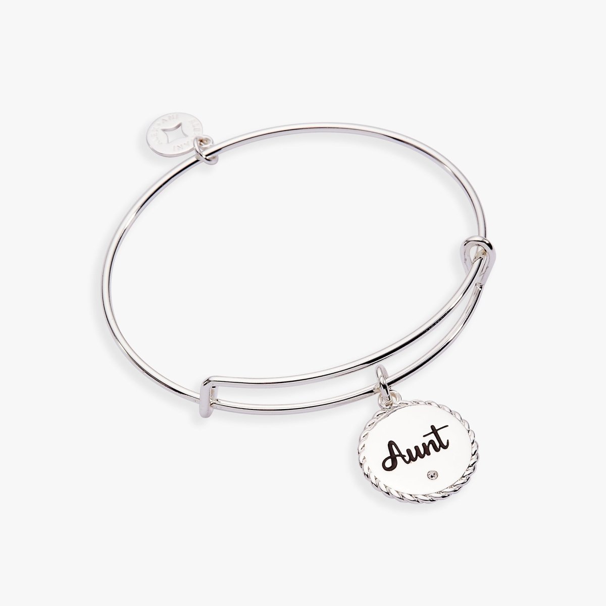 Aunt 'A Trusting Guide Forever By My Side' Charm Bangle - Willow & Luna