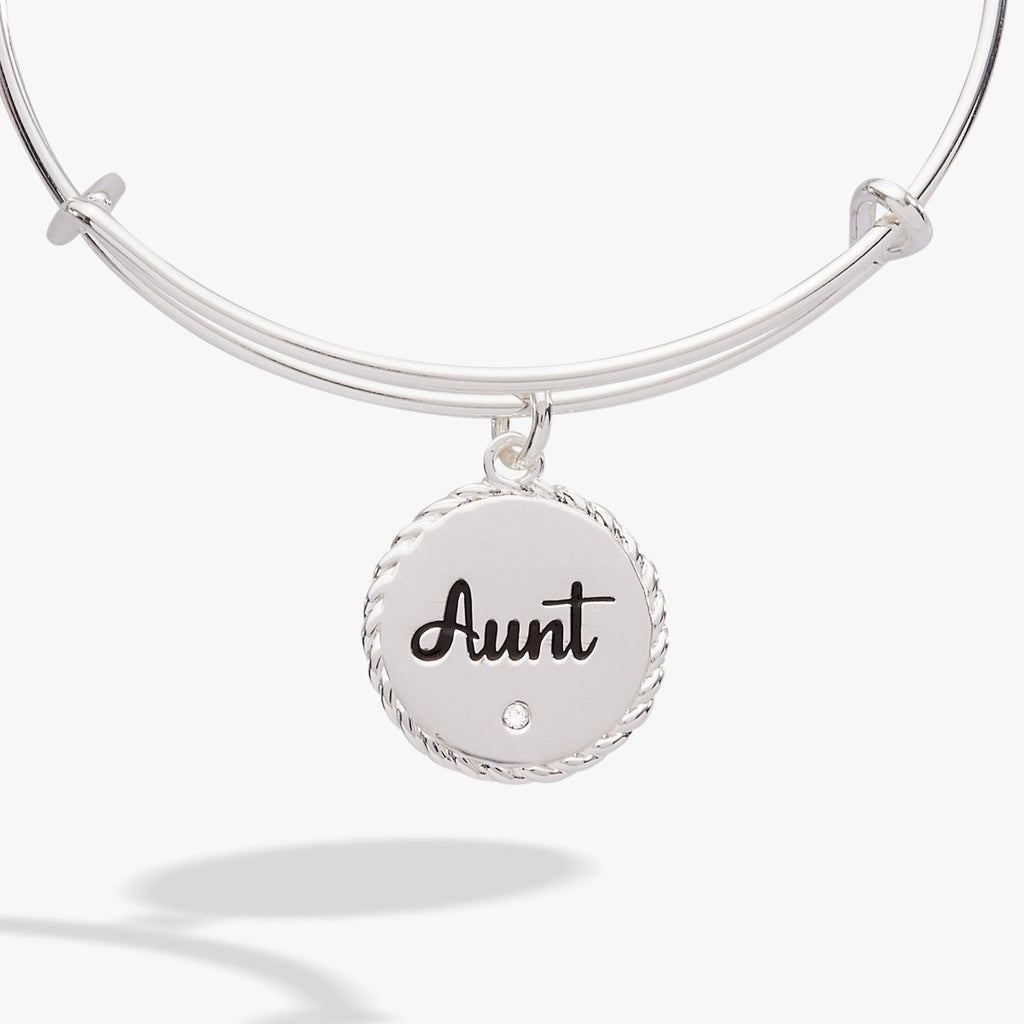 Aunt 'A Trusting Guide Forever By My Side' Charm Bangle - Willow & Luna
