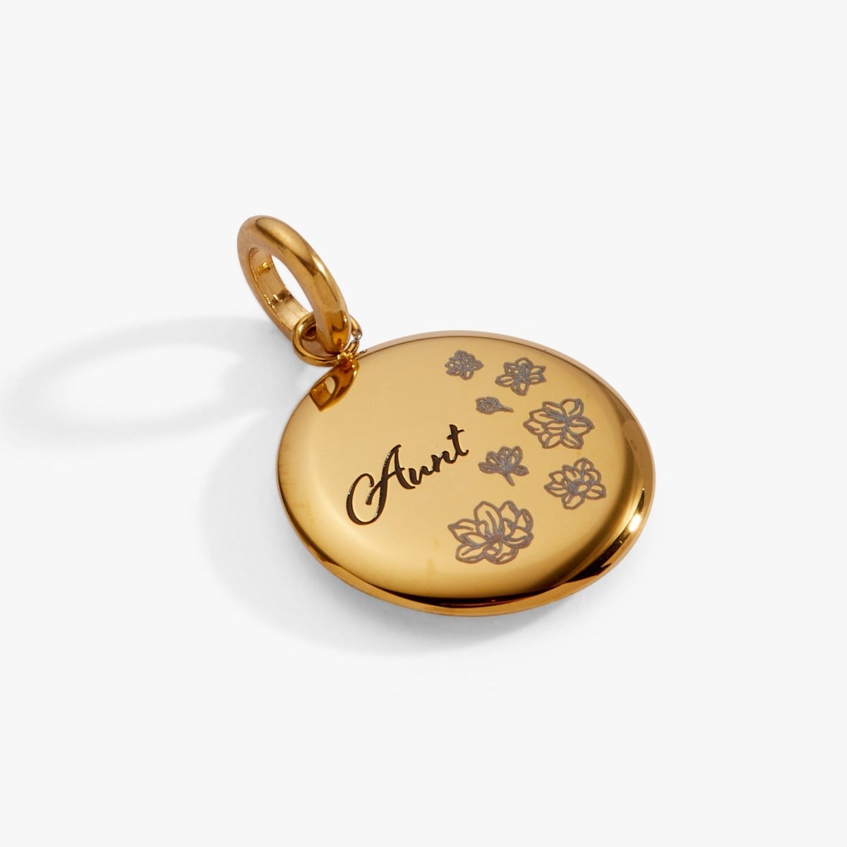 Aunt Flower Disc Charm - Willow & Luna
