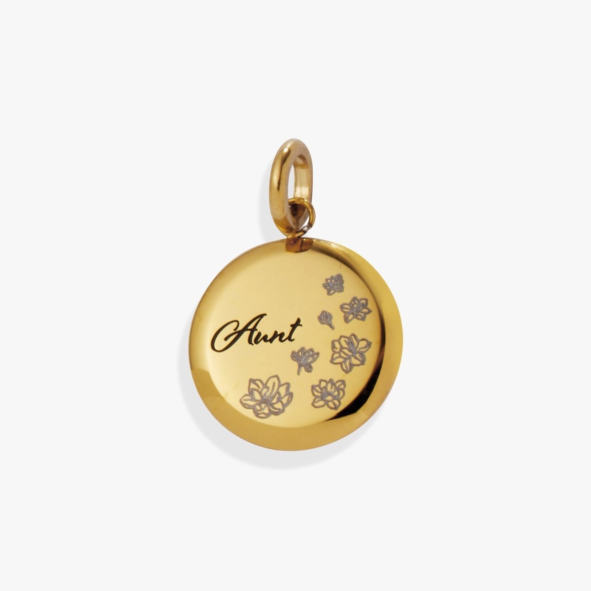 Aunt Flower Disc Charm - Willow & Luna
