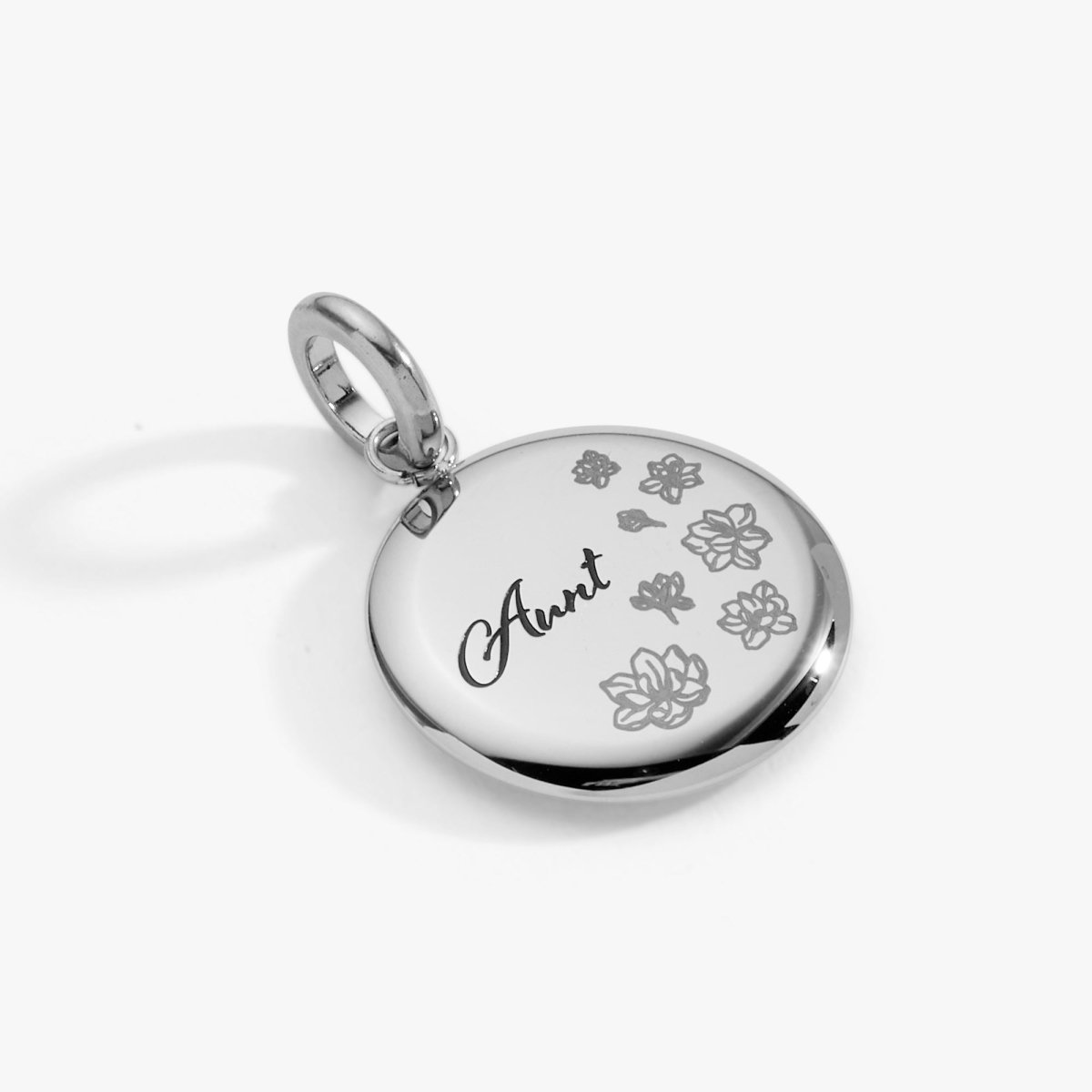 Aunt Flower Disc Charm - Willow & Luna