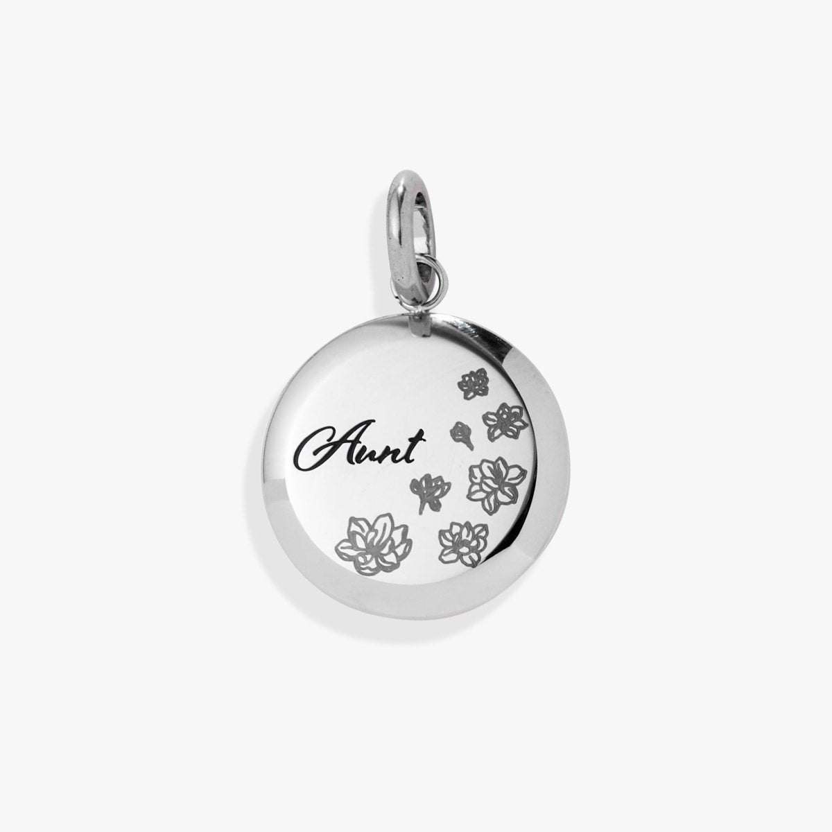 Aunt Flower Disc Charm - Willow & Luna