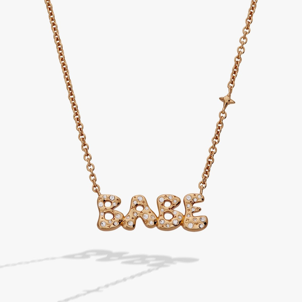 'Babe' Bubble Crystal Pendant Necklace - Willow & Luna