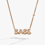 'Babe' Bubble Crystal Pendant Necklace - Willow & Luna