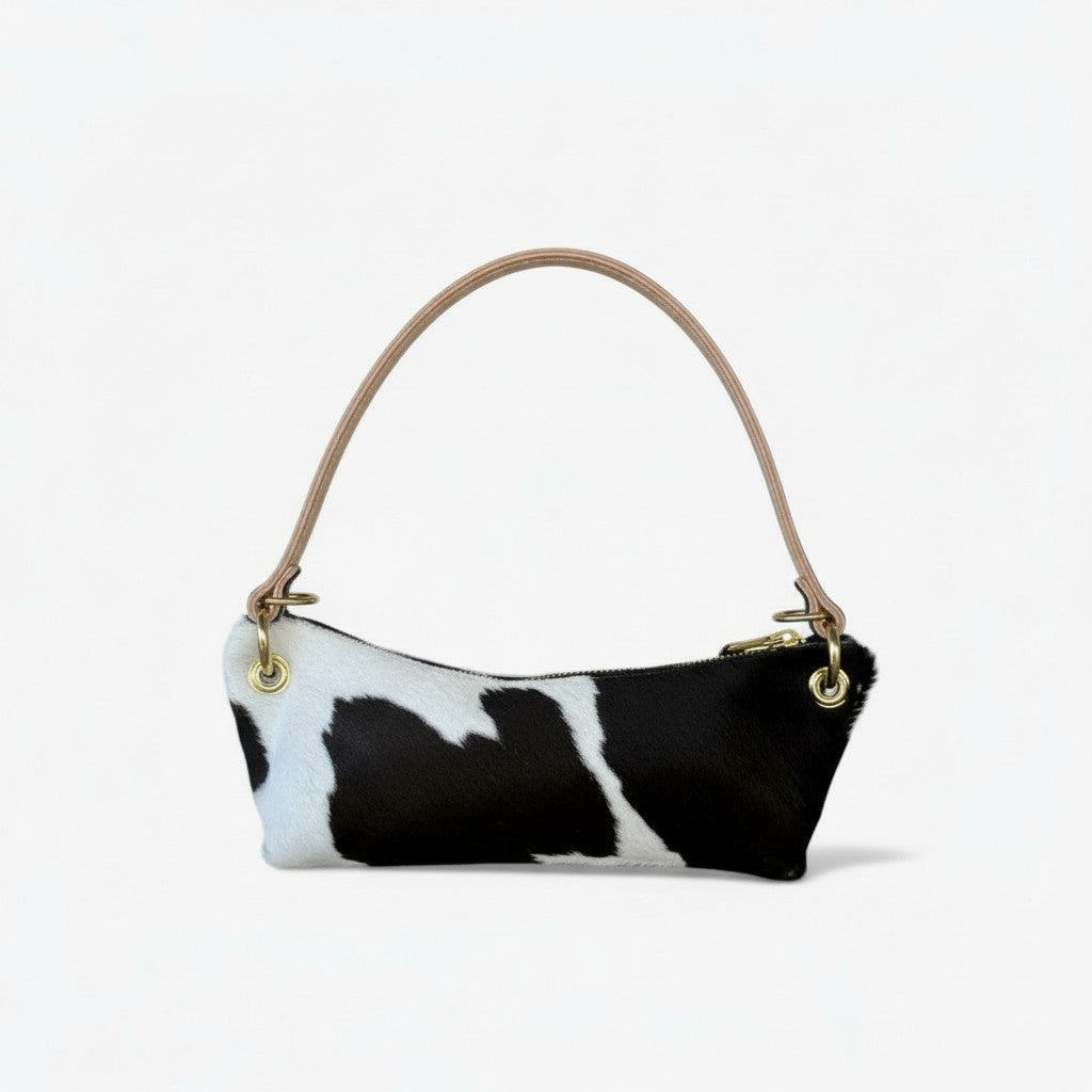 Baby Blair Shoulder Bag, Cow Print