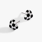 Soccer Heart Stud Earrings