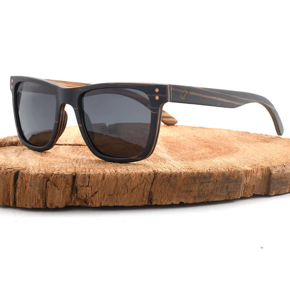 Benja - Wooden Veneer Sunglasses - Willow & Luna