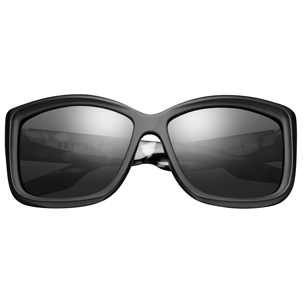 Beverly: Matte Black - Marble Stone / Grey Lens - Willow & Luna