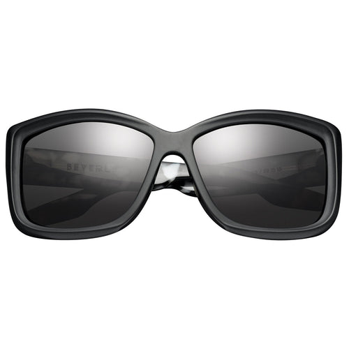 Beverly: Matte Black - Marble Stone / Grey Lens - Willow & Luna
