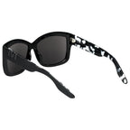 Beverly: Matte Black - Marble Stone / Grey Lens - Willow & Luna